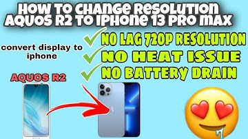 ⚡sharp Aquos r2| how to change resolution sharp AQUOS R2 no lag no heat no battery drain issue⚡