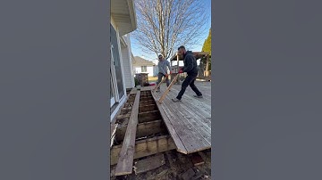 How to demo deck boards #demolition