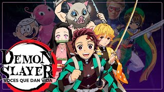 Las voces de DEMON SLAYER KIMETSU NO YAIBA doblaje latino (2021) | VOCES QUE DAN VIDA