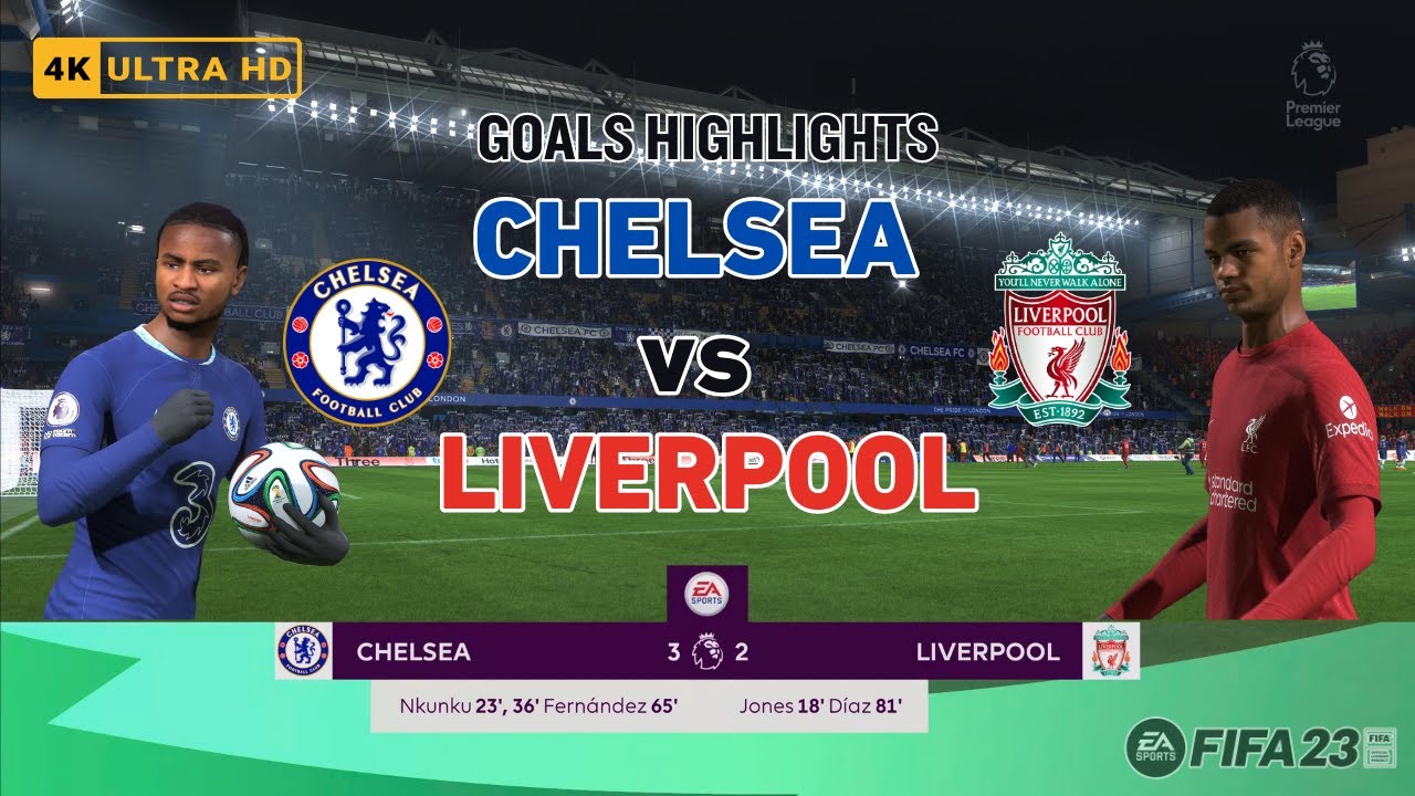 CHELSEA VS LIVERPOOL HIGHLIGHTS 2023 visual data 5