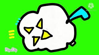 Fight Cloud Green Screen V8