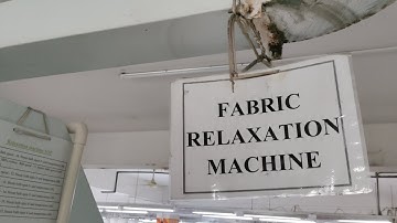Fabric relaxation machine