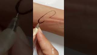 Real Type Pin In Skin Tattoo #shorts #art