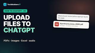How to Upload Files, PDFs, Images and Audio to ChatGPT (+ Limits) | How to ChatGPT #8