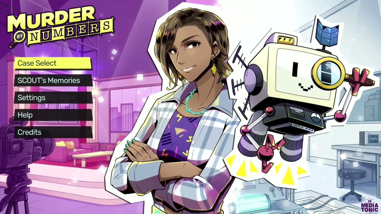 Murder by Numbers Title Screen (PC, Stadia, Switch)