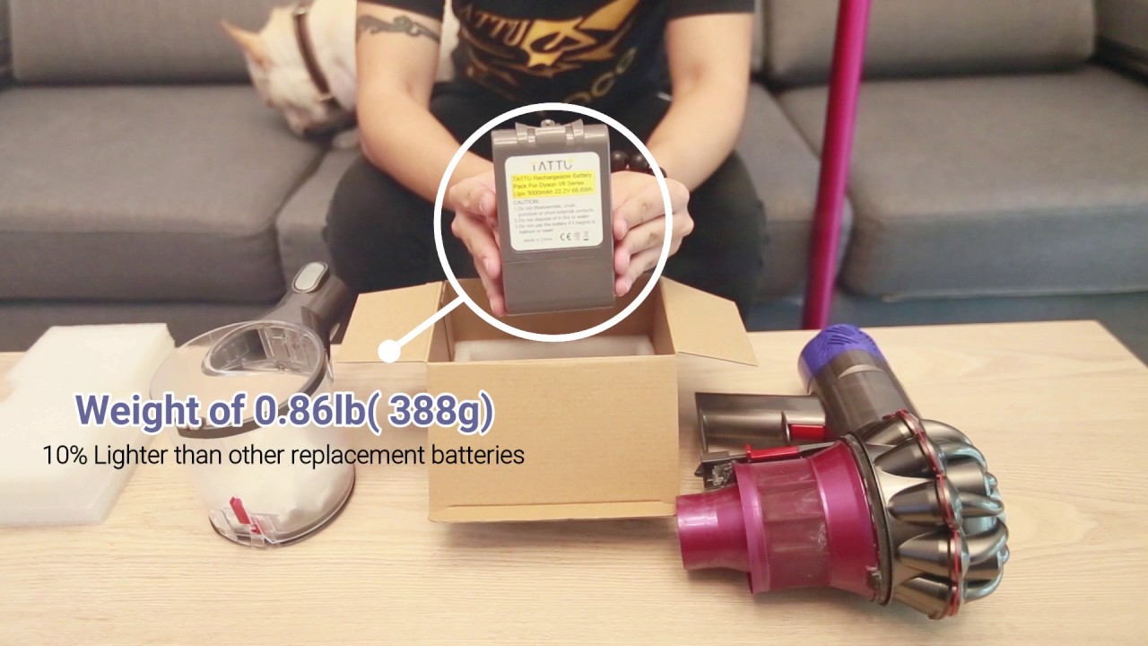 Dyson V6 Cordless Vacuum Battery Replacement Review Video From Tattu Dyson V6 Cordless Vacuum Battery Replacement Review Video From Tattu
