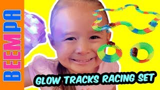 Glow Tracks Racing Set For Kids, Glow Tracks Cars From Amazon, Glow Tracks Cars Toy Review Unboxing screenshot 2