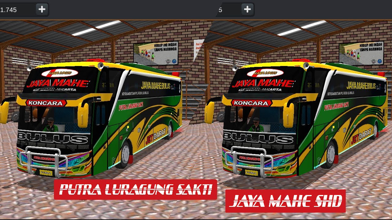 Livery Bussid Luragung Jaya Montel Shd Youtube