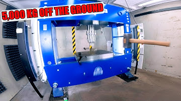 What Made Our Hydraulic Press FLY?! 😳 Real Physics Explained