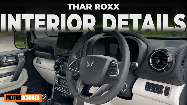 Mahindra Thar Roxx - Interior Details