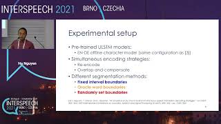Impact of Encoding and Segmentation Strategies on End-to-End Simultaneous Speech Translation - (...