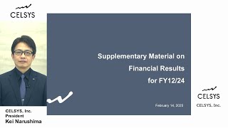 Celsys: Consolidated Financial Results for FY12/24