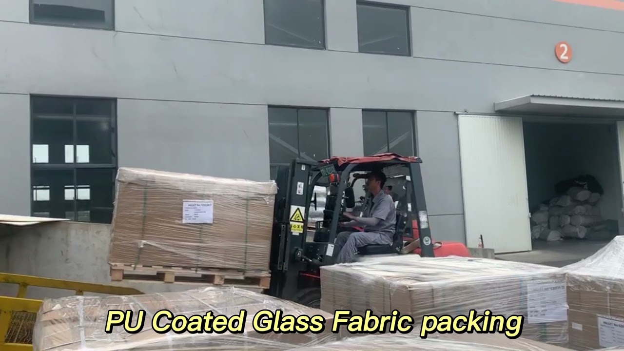 Fireproof Polyurethane (PU) Coated Fiberglass Cloth Heat Protection Thermal Insulation