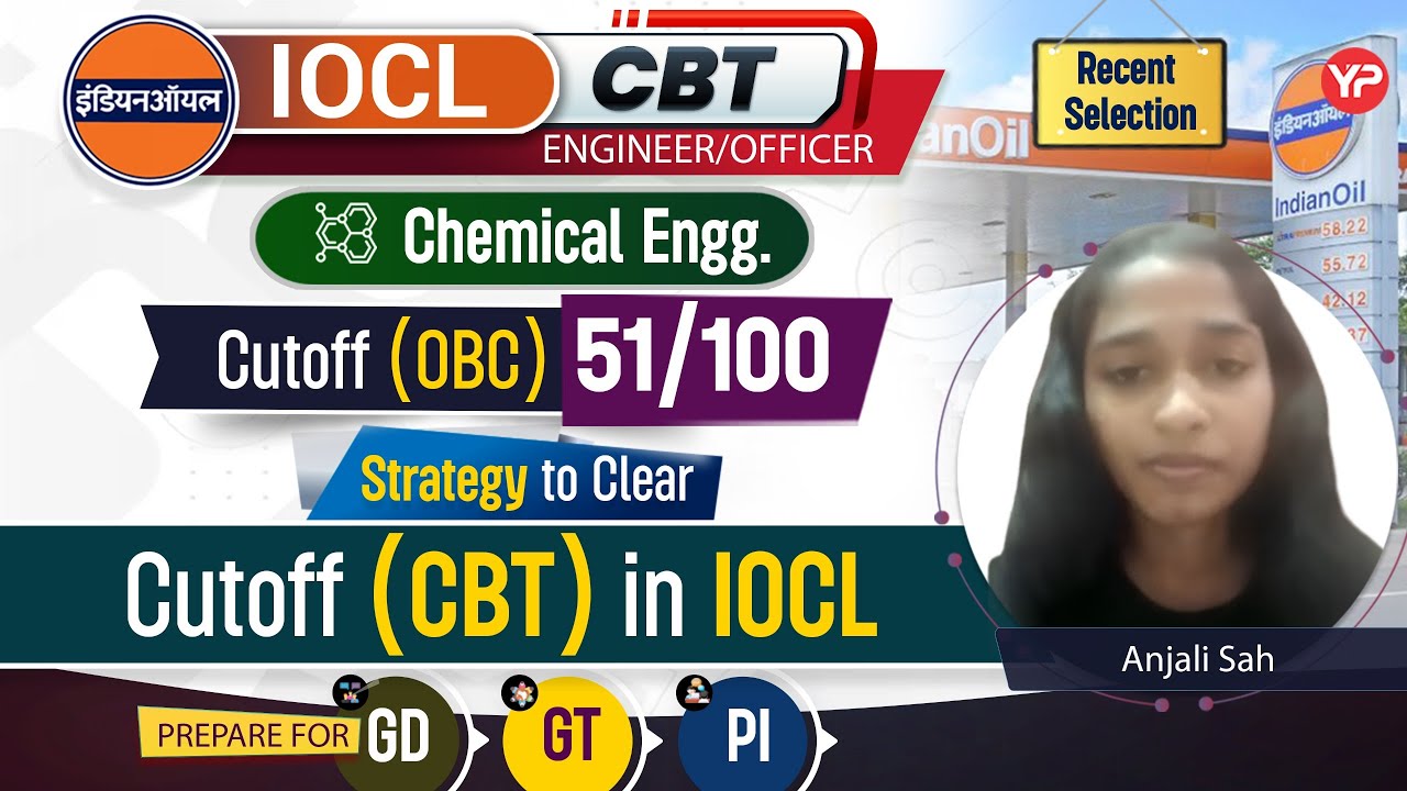 Congratulations Anjali Chemical Branch, Final selection IOCL Engineer/Officer CBT 2025