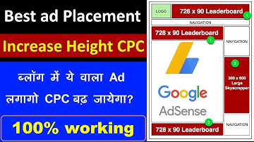 How To Place ads on Website | High CPC ads |Best Google Adsense Placement Guide in Hindi