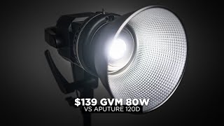 How does this $139 LIGHT compare to the Aputure 120D?? Hands on review of the GVM 80W