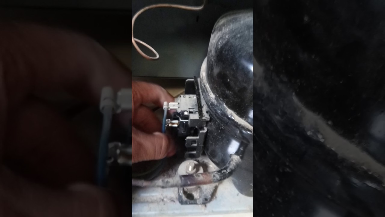 HOW TO OPEN YOUR RELAY/cara melepas relay dan overload dari kulkas