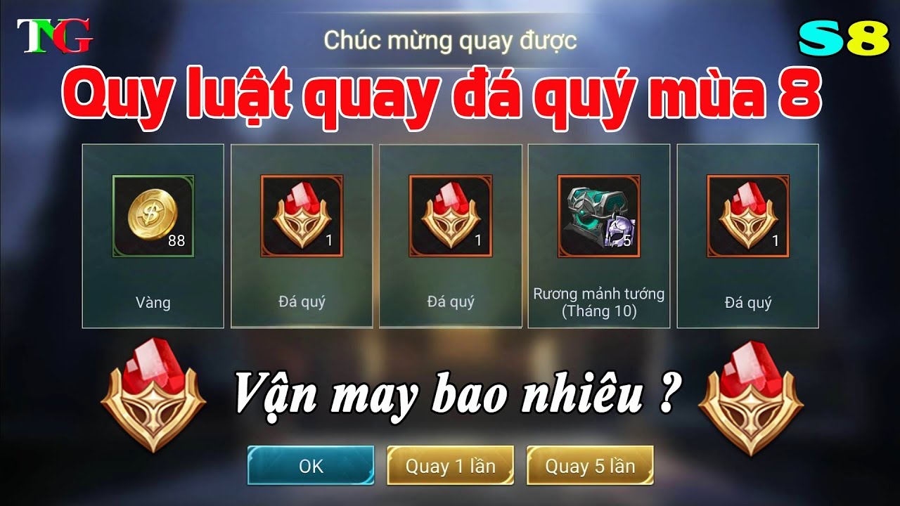 Liên quân mobile Đã tìm ra Quy luật quay Đá Quý mùa 8 