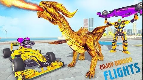 Dragon Robot Car Game – Robot transforming games #02 Android  Gameplay HD.