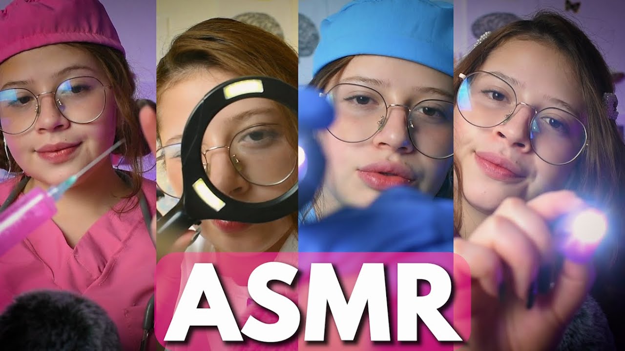 Asmr Roleplays 🩺MEDICOS RAPIDOS 👩🏻‍⚕️ | ORL, Dermatologa, Pediatra y MAS! |💉 ASMR en ESPAÑOL