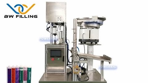 Semi-automatic Silicone Filling Machine: One minute to show how does machine fill and cap