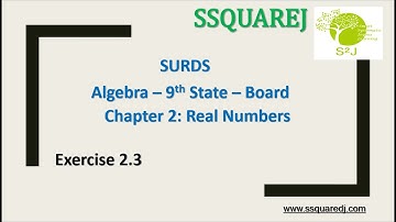 Surds || Class 9 Algebra || Chap 2 Ex.2.3 || Compare the following pair of surds