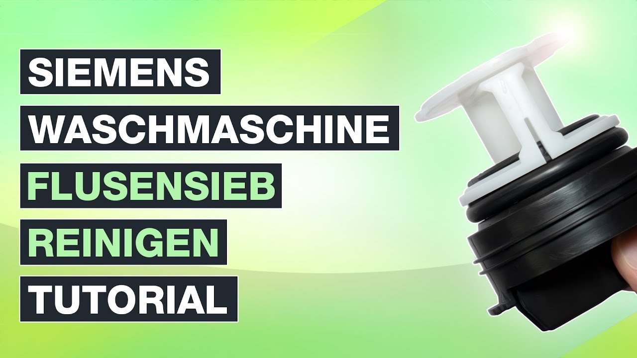 Siemens Waschmaschine Iq 300 Flusensieb Reinigen