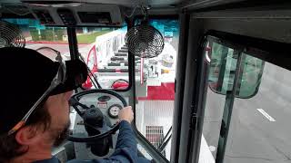 Driving the ladder truck Tillerman transmission rebuild road test