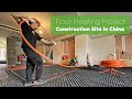 Large area floor heating installation in china