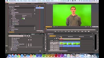 Basic Premier Pro tutorial on keying out a green screen