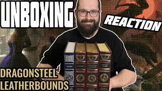 UNBOXING MISTBORN ELANTRIS LEATHERBOUND BOOKS by BRANDON SANDERSON DRAGONSTEEL BOOKS