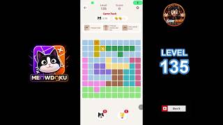 Meowdoku Level 135 walkthrough | full solution