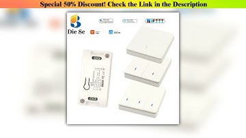 First Look Diese Smart Light Switch Push Button WiFi/433Mhz Wireless Remote Control Wall Switch AC8