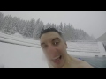 Courir en maillot de bain sous la neige  courchevel