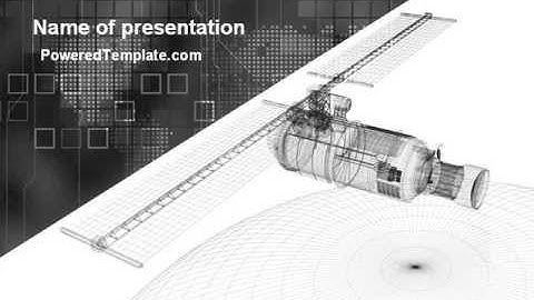 Project Of Satellite PowerPoint Template by PoweredTemplate.com
