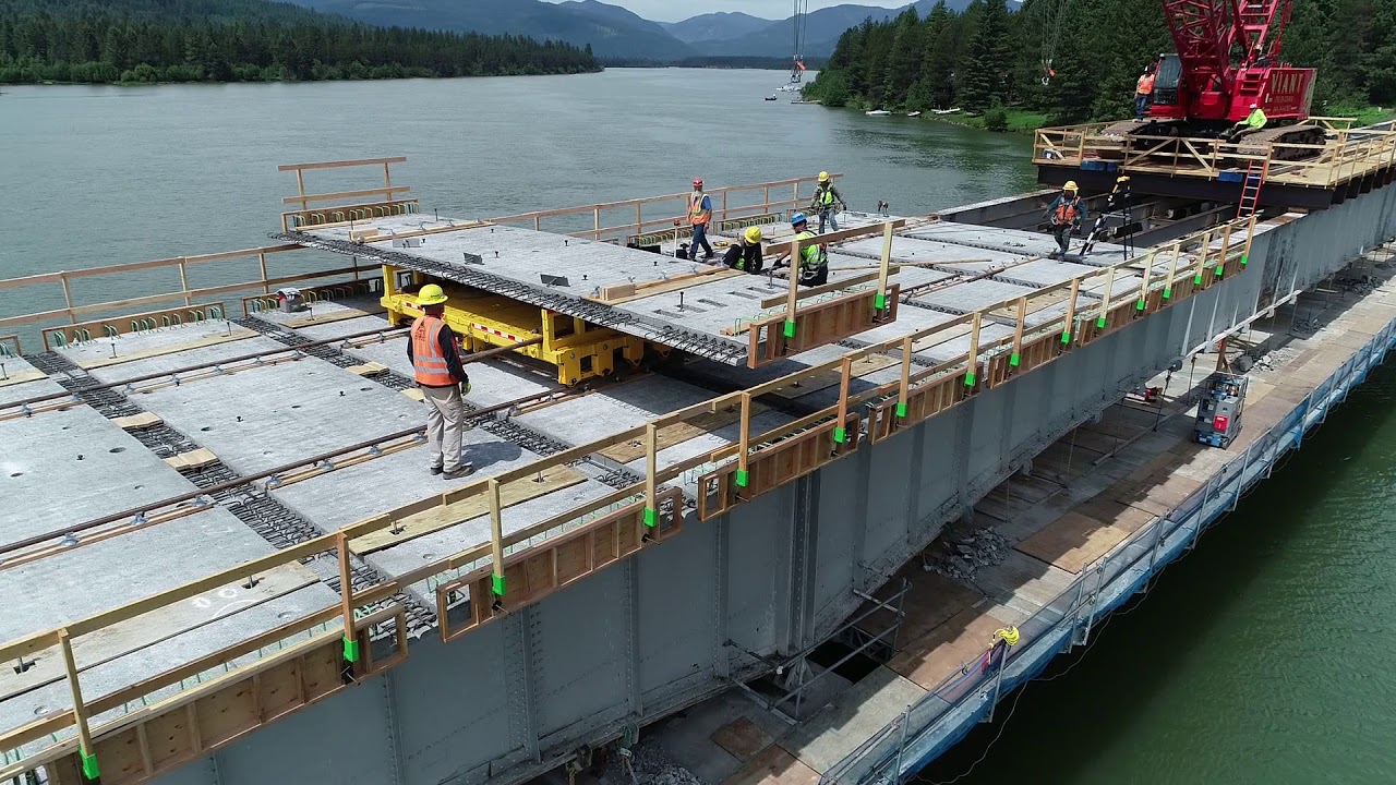 Clark Fork Bridge Slab Replacement YouTube