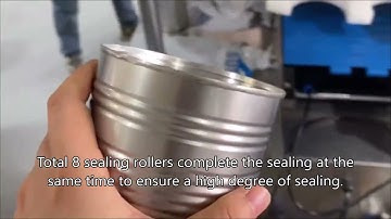Double head servo high speed sealing machine manufacture,can seamer for tin metal can sealer closer