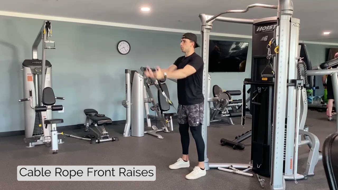 Cable Rope Front Raises YouTube