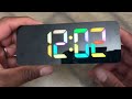 HODIK Alarm Clock for Kids Digital Clock with 7 Color, 4 Dimmable Backlight & 3 Adjustable Volumes
