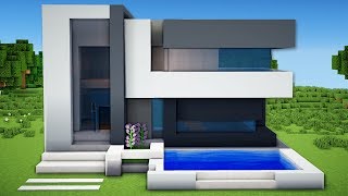 Minecraft: Small &amp; Easy Modern House Tutorial - How to Build a House in Minecraft