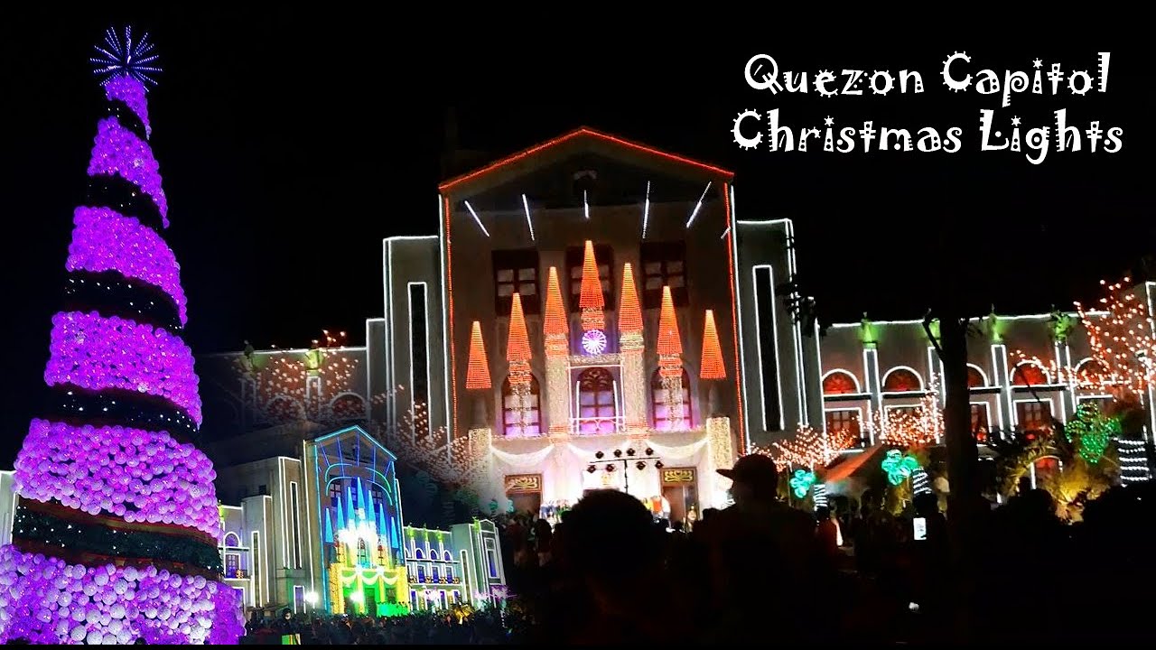 VLOGMAS Quezon Capitol Christmas Lights Christmas Song YouTube
