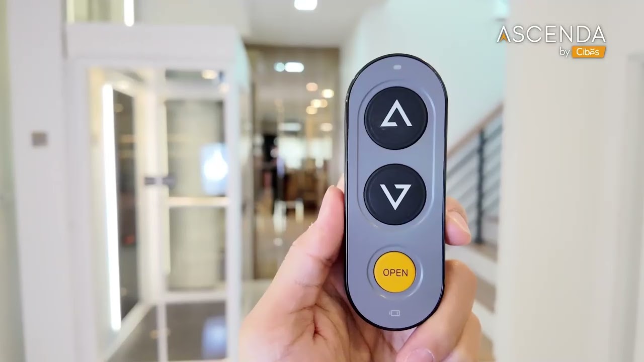 Ascenda Lift ขนาด XL ติดตั้งจริง ช่องกลางบันได บ้าน 2 ชั้น จากบ้านลูกค้า