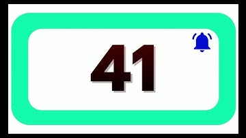 41 Seconds Countdown Timer With Sound Effect COLOR 4K   HD   1080