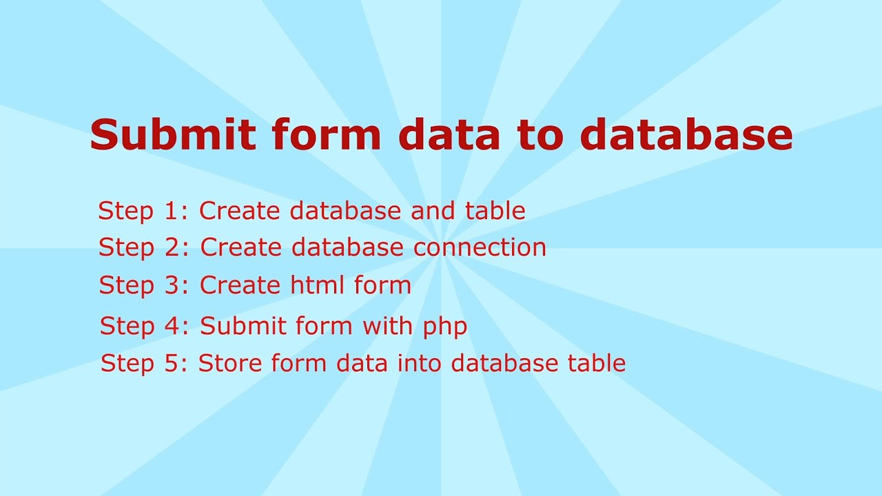 php บันทึกข้อมูลลง mysql  Update 2022  Submit form in PHP and store data into MySQL database