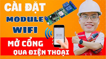Hướng dẫn cài đặt module wifi tuya smart cho cổng tự động