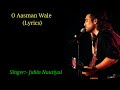 O Aasman Wale Full Song lyrics।Ft. Jubin Nautiyal, Neha Khan। Manoj Muntashir, Rochak Kohali।