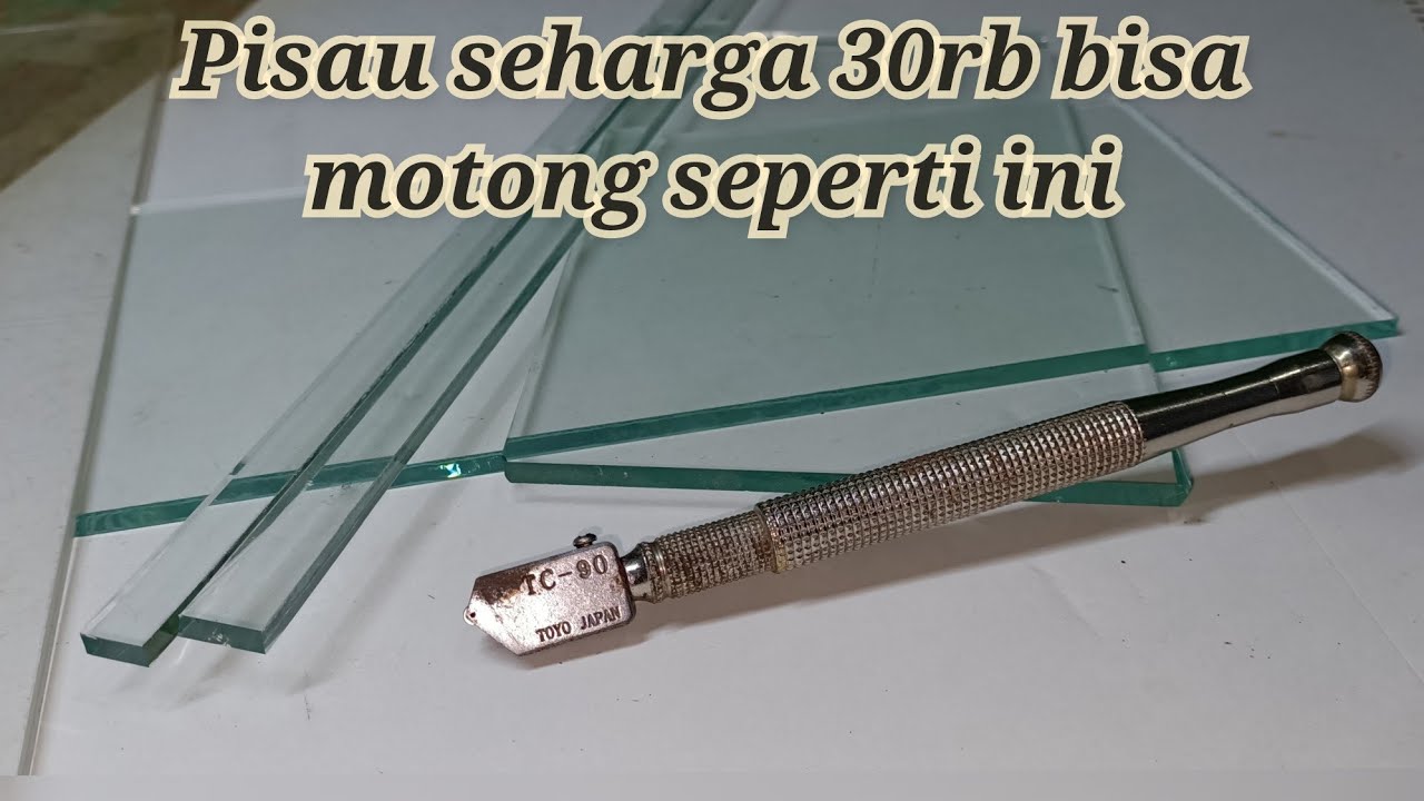 Cara memotong kaca untuk pemula