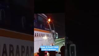 Moment Bus Luragung Gagal Mendahului Bus Harapan Jaya buskuningan busluragung