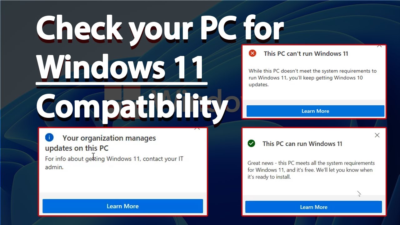 Check your PC for Windows 11 Compatibility | Upgrade to Windows 11 for ...