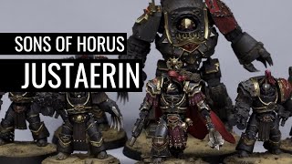How to Paint SONS OF HORUS JUSTAERIN | WARHAMMER: THE HORUS HERESY | Space Marines |